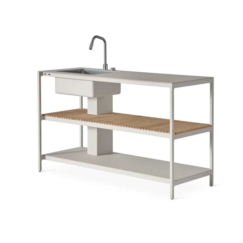 VIPP742 Outdoor-Küchenmodul mit Waschbecken von Vipp