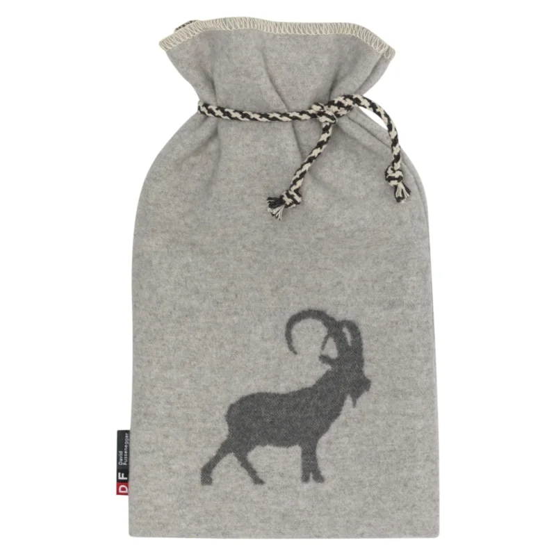 David Fussenegger SILVRETTA Steinbock Wärmflasche 2 Liter – Wolle