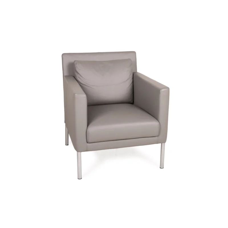 Walter Knoll Jason Leder Sessel Grau