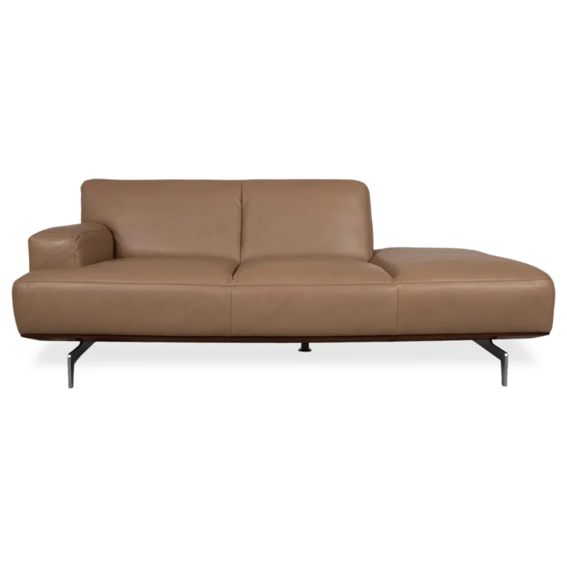 Willi Schillig Black Label Toscaa Leder Zweisitzer Beige Braun Mokka Sofa Couch