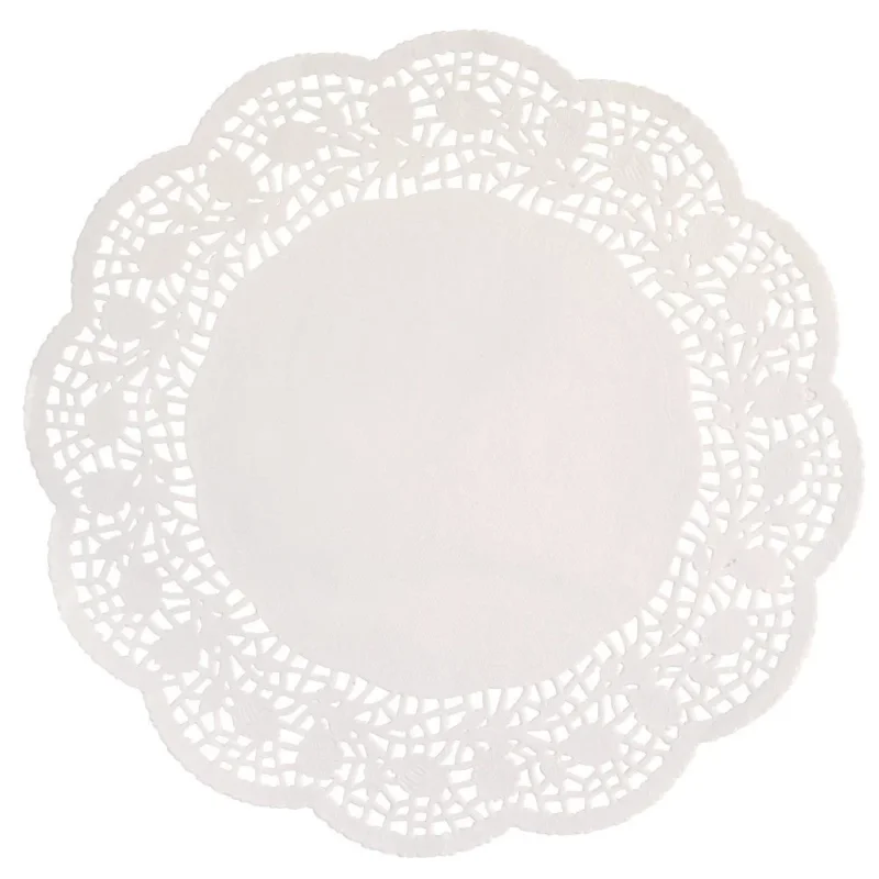 Witte Placemat Papier 30cm 12st van Unique koop je bij Partywinkel