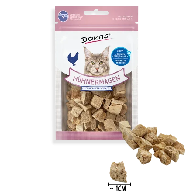 Katzensnack getrocknete Hühnermägen