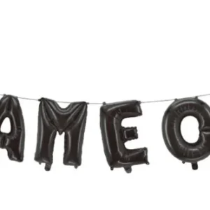 Zwarte Letter Ballon Game On van WeFiesta koop je bij Partywinkel